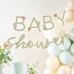 Floral Baby Shower Banner
