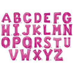 Letter U Megaloon Balloon - Pink