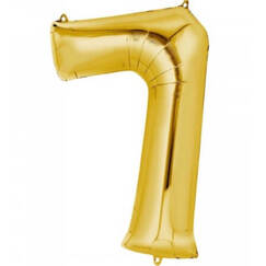 Gold Number 7 Balloon (40cm)