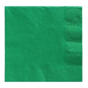 Small Festive Green Napkins - pk20