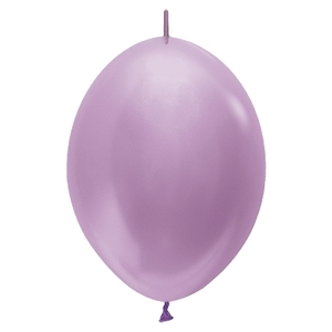 Satin Pearl Lilac Link Balloons - pk25